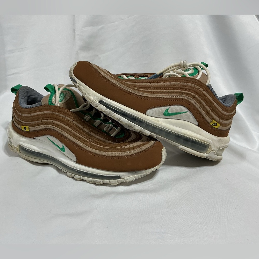 Nike Men’s Brown & Green Air Max 97 Sneakers